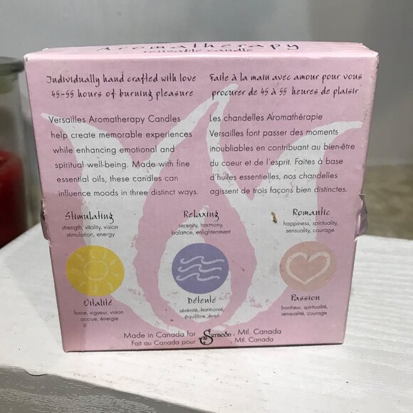 Seracon Aromatherapy Reusable Candle Sensuous Strawberry Scent 5" Square Gift Bo - Picture 8 of 9